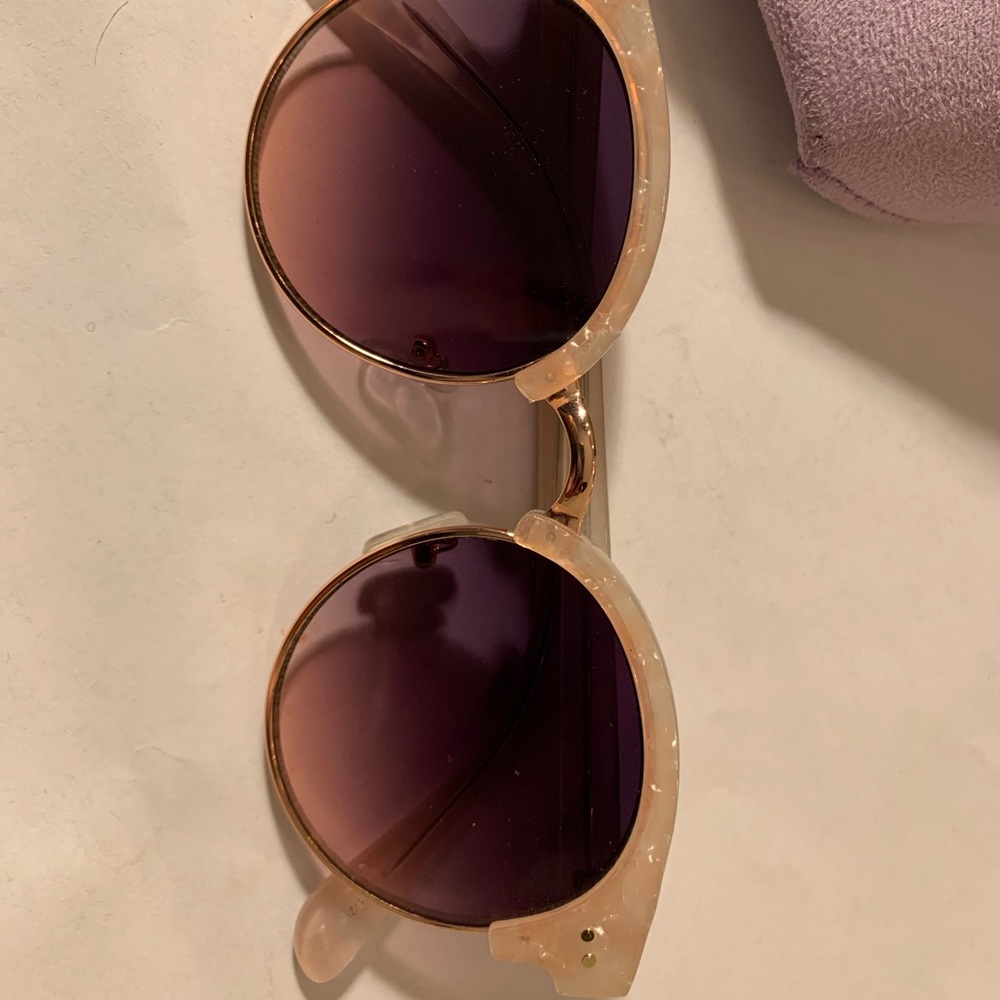 LOFT NWOT Light Pink Framed Sunglasses